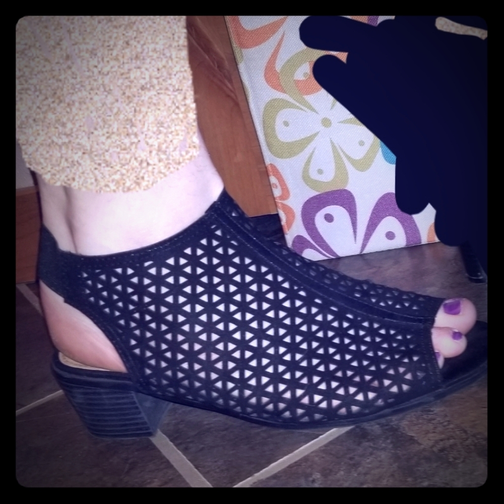 Black Shoes with design